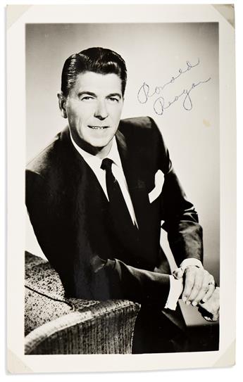 (PRESIDENTS.) Group of 4 massive albums of Ronald Reagan clippings and memorabilia.